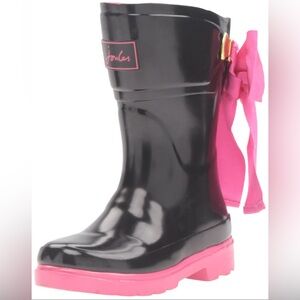 Joules Pink Size 9 Toddler & Naturino Black w/faux fur Size 9 (2 Set Boots)